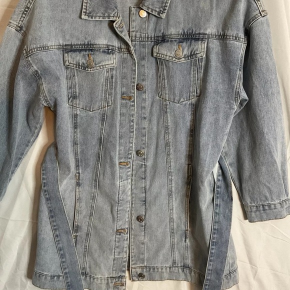Guess Blue Jean Jacket Womens Size Medium - Picture 4 of 9